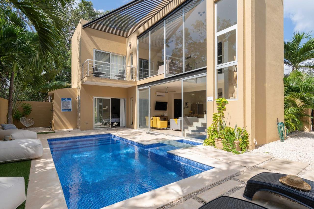 Tulum Private Modern Villa-Pool Beds-Ac-Internet-Parking-Grill Εξωτερικό φωτογραφία