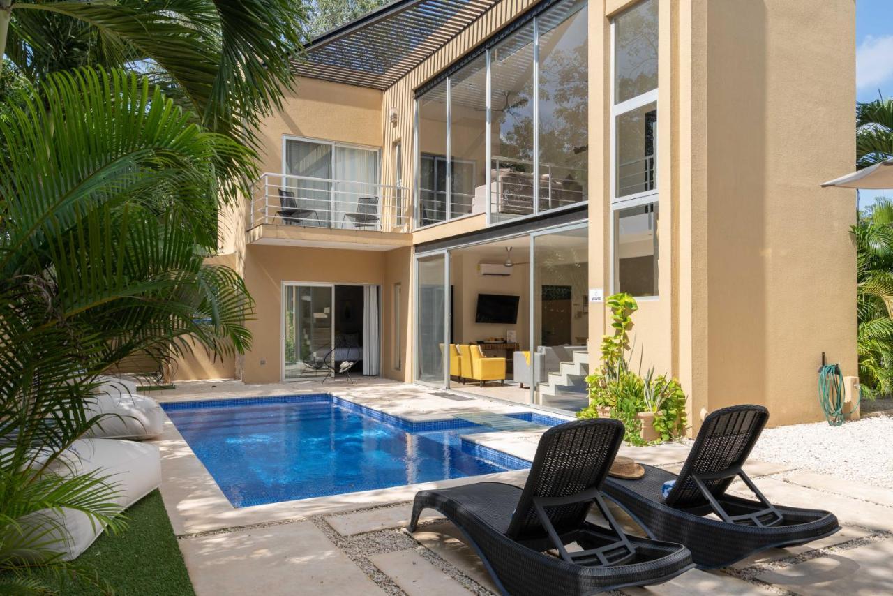 Tulum Private Modern Villa-Pool Beds-Ac-Internet-Parking-Grill Εξωτερικό φωτογραφία